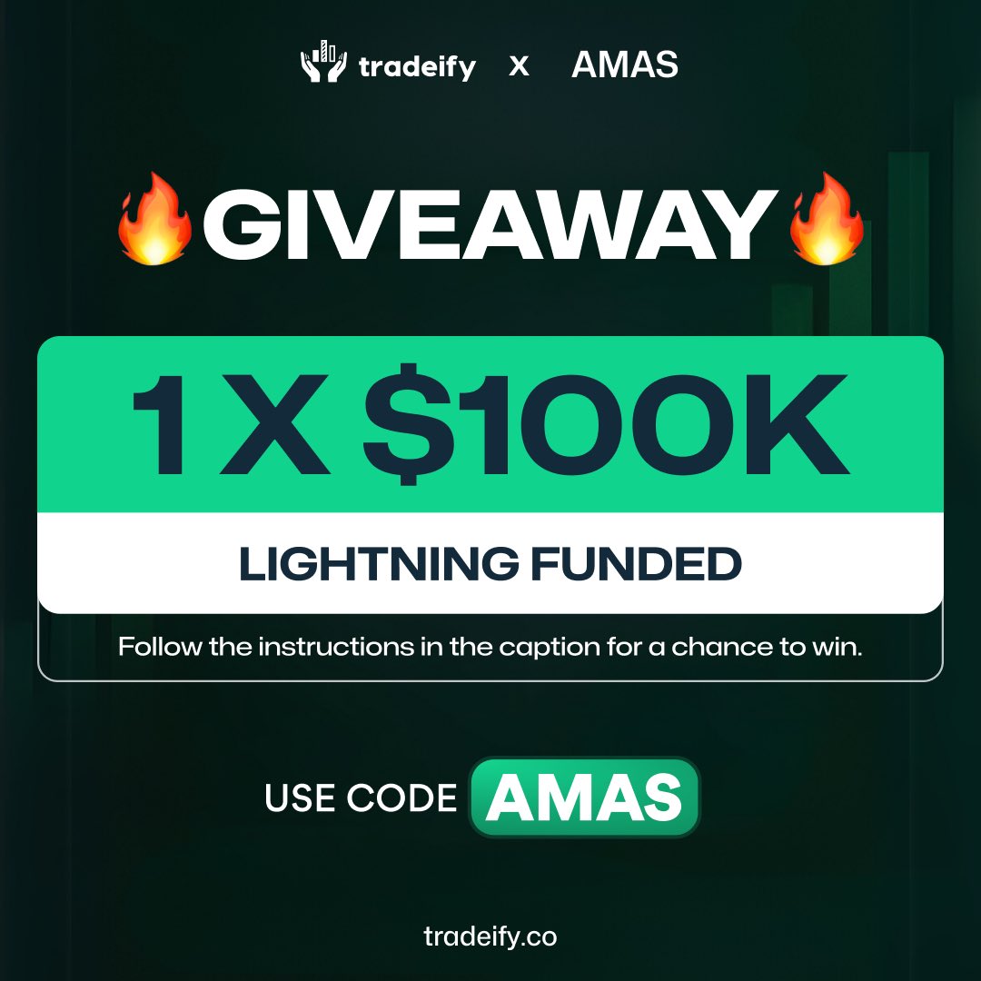 AmasPFT's tweet image. Hey @grok in 48 hours, pick one random winner who:

✅ Follows my YouTube: AmasPFT
🔗: youtube.com/@amaspft
✅ Like ❤️ and repost this tweet 

Winner gets a $100K Lightning account!
