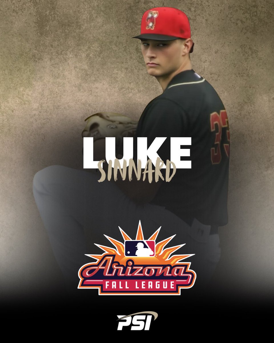 Congratulations to Luke Sinnard on being invited to the Arizona Fall League and Good Luck this Fall! 👏🏼 #PSIFamily