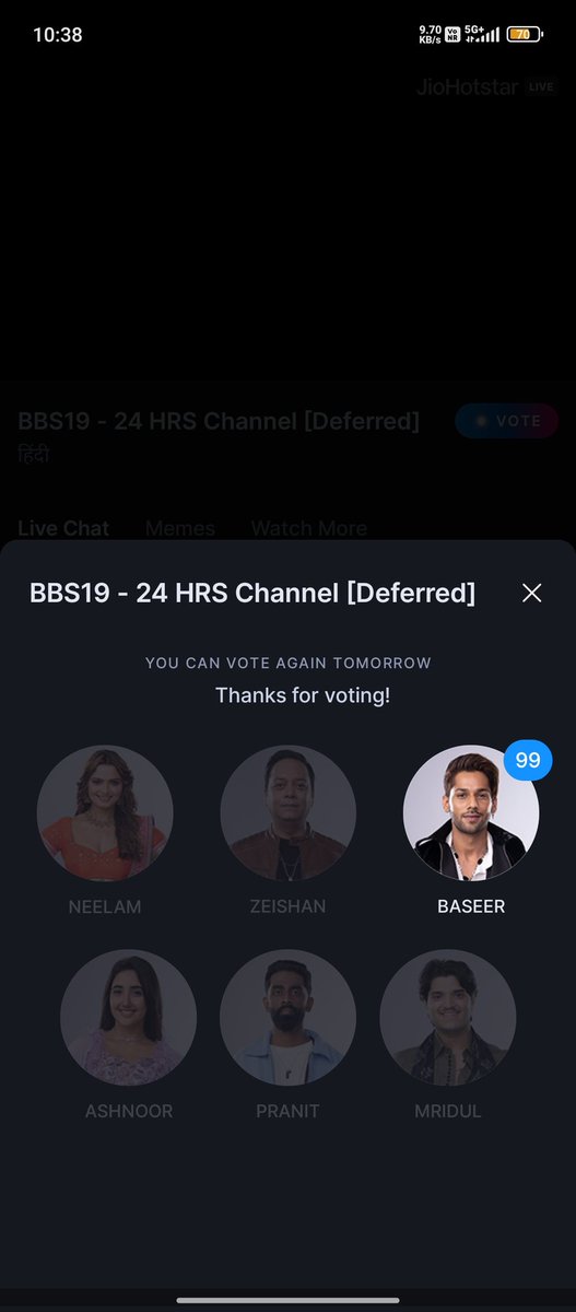 RohitSingh77641's tweet image. Vote for baseer 🙏♥️ #BaseerBob #Baseerali #digvijayrathee