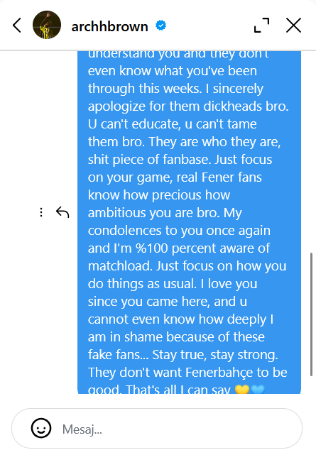 Ben de üzerime düşeni yaptım. En-Nesyri, Archie ve diğerleri. Benim yedirecek bir tane topçum yok bunlara. Sahip çıkın.