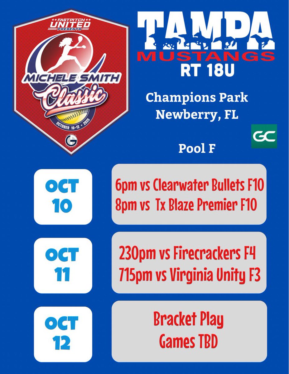 Looking forward to this weekend! <a href="/FSC_Softball/">FSC Softball</a> <a href="/TampaMustangsRT/">Tampa Mustangs RT 18u</a> <a href="/TampaMustangs/">Tampa Mustangs</a>