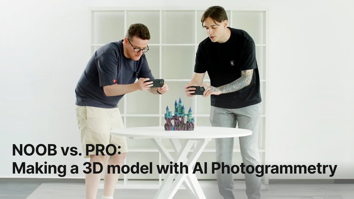 ▶︎ youtube.com/watch?v=sfxWp-…

Ever thought about getting into 3D modeling, but it all looked a bit too complicated? AI Photogrammetry could be the solution for you! Our video offers the perfect guide for newcomers!