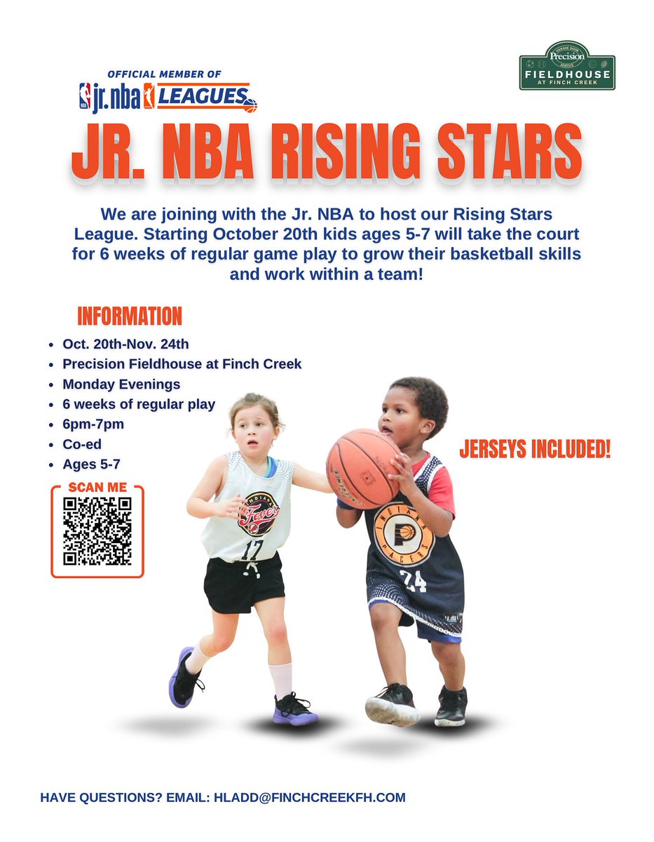 Make sure to get registered! We are less than two weeks away from our Jr. NBA!
