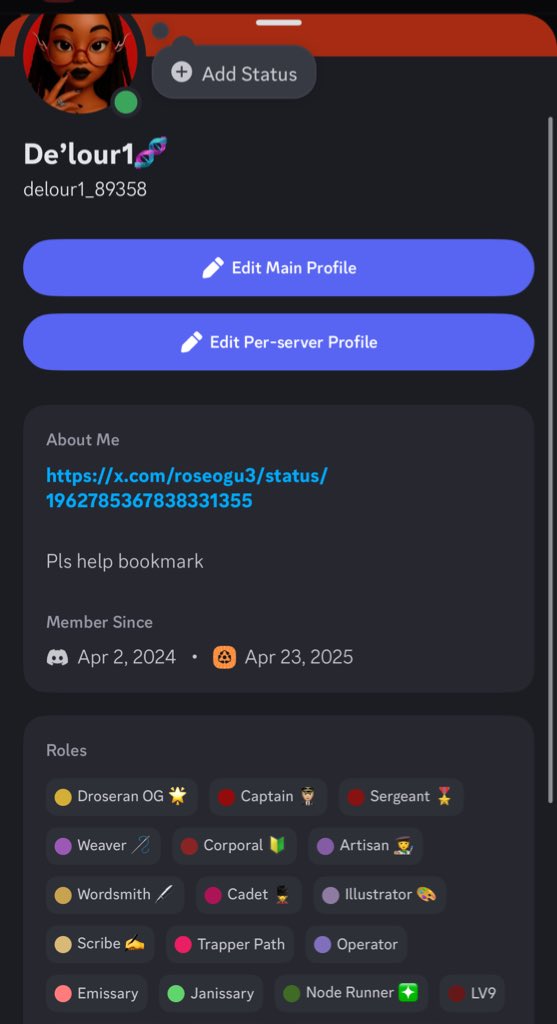 RoseOgu3's tweet image. Arrrggggg🎉🎉

Finally got the @DroseraNetwork OG role guyssss

It’s been an amazing journey ngl🤭

Thank you all for your support🤗

Special thanks too

@Dar99551 
@almondweb3 
@Web3Blush 
@mov_crypt 
@Zubby_crypt 
@Reiji4kt 
@holmzyonchain 

Gr Orange maxis🧡🧡

Let’s do…