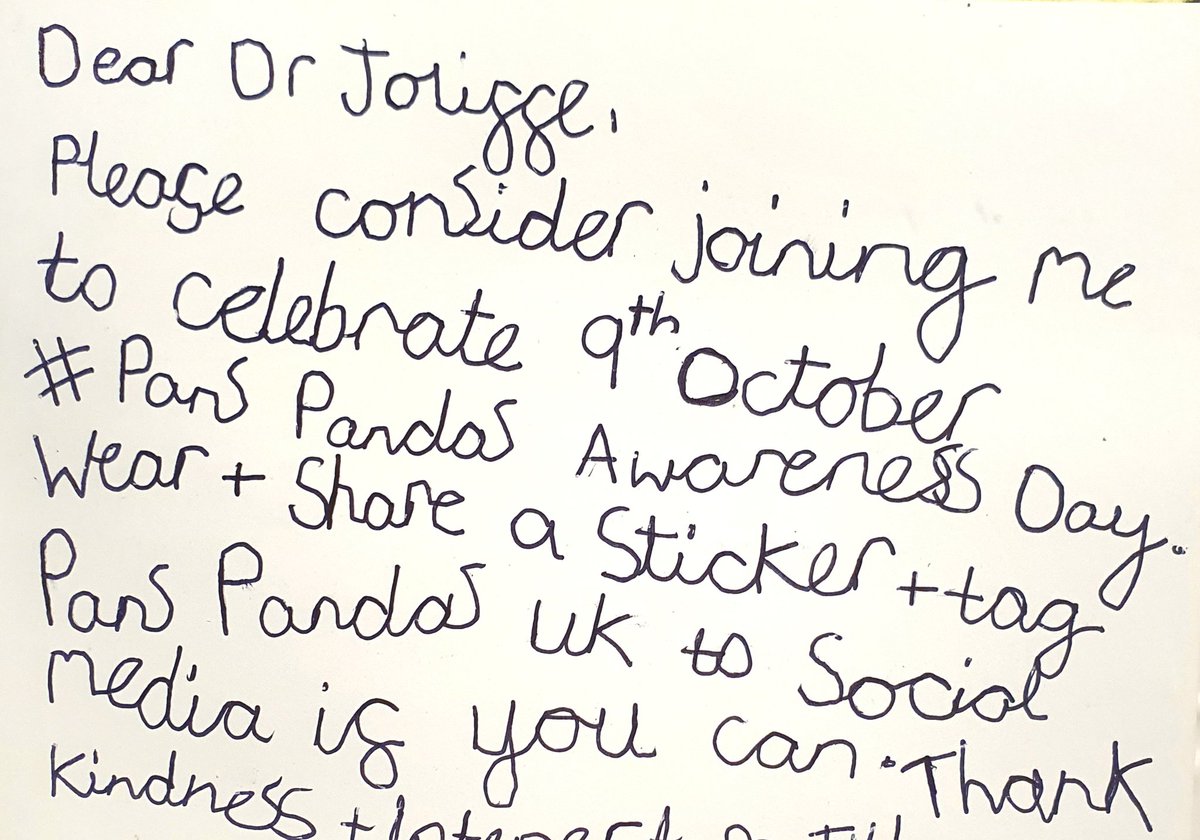 I received this irresistible postcard from Tilda about PANS PANDAS