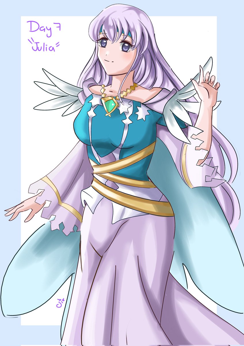 💜 Inktober 2025 – Day 7 💜
Julia (Resplendent) — light and sorrow woven in gold.
She’s beauty touched by burden. ✨

#Inktober2025 #FireEmblem #Julia #FEHeroes #Inktober2025