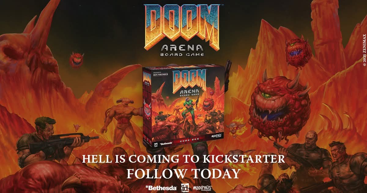 quake_pub's tweet photo. Get ready for new way to experience Hell and find new way to slay demons ... or help poor monsters to get their revenge in upcoming Full Metal Chess! 🍻

@Modiphius just announced link for upcoming @DOOM Arena Board Game campaign at @Kickstarter

https://t.co/kfUhcoxa4z https://t.co/ZP9suuPyOo