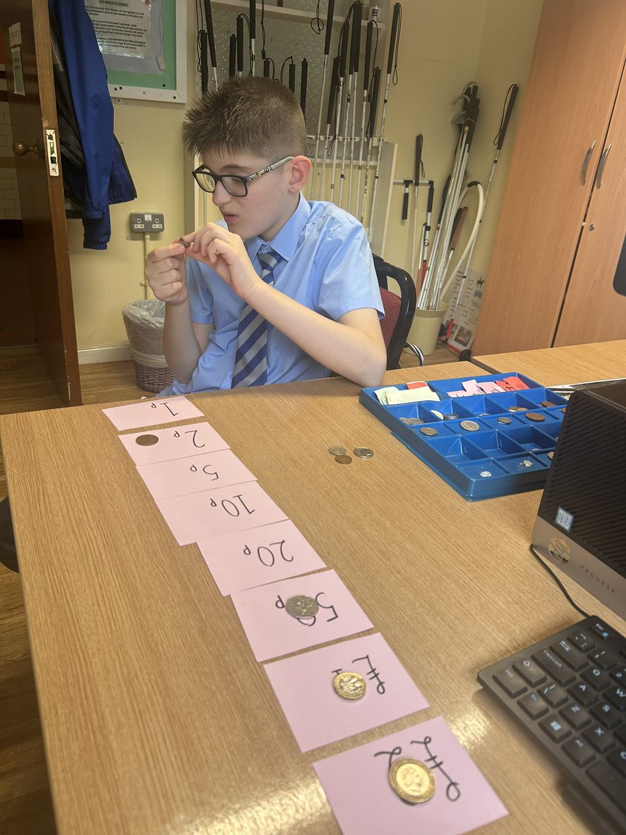 Elliott worked on coin recognition in Habilitation today 🪙 We talked about different coin features &amp; values💰
<a href="/StVincentsL12/">St. Vincent's School</a>