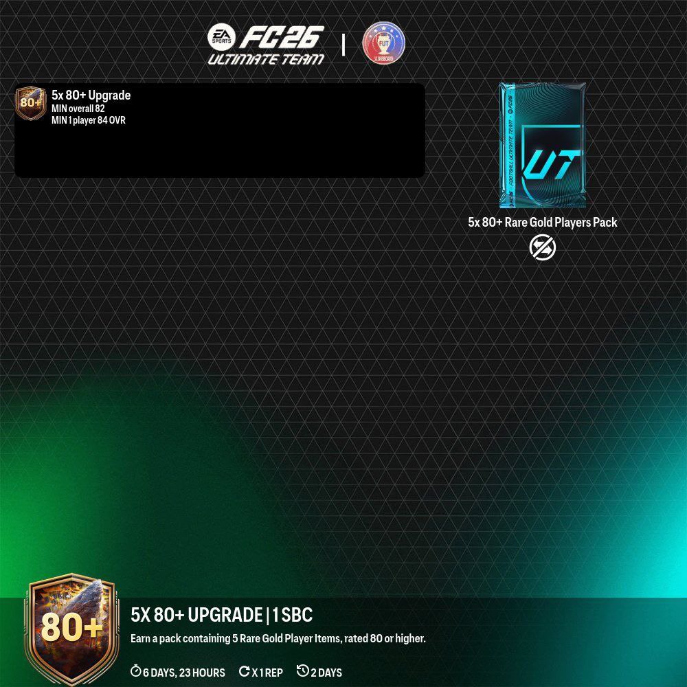 🚨— ترقية 5X 80+ توفرت الآن 🤩

تطلب ريت 82 ولاعب فوق 84 ✅ 

جربوا حظكم ودزولنا شطلعلكم ؟