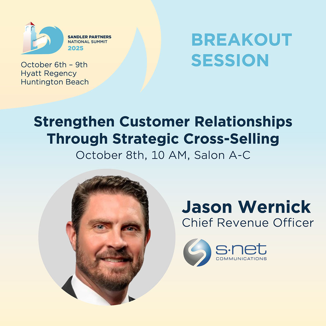 SNetConnect's tweet image. Will we see you at the breakout session tomorrow? Make the most of your @SandlerPartners National Summit experience by visiting Salon A-C at 10am PST on October 8th!
#SandlerSummit #SNET #managedservices #cloud #telecom #customerexperience #CX #partnershipsmatter #techinnovation