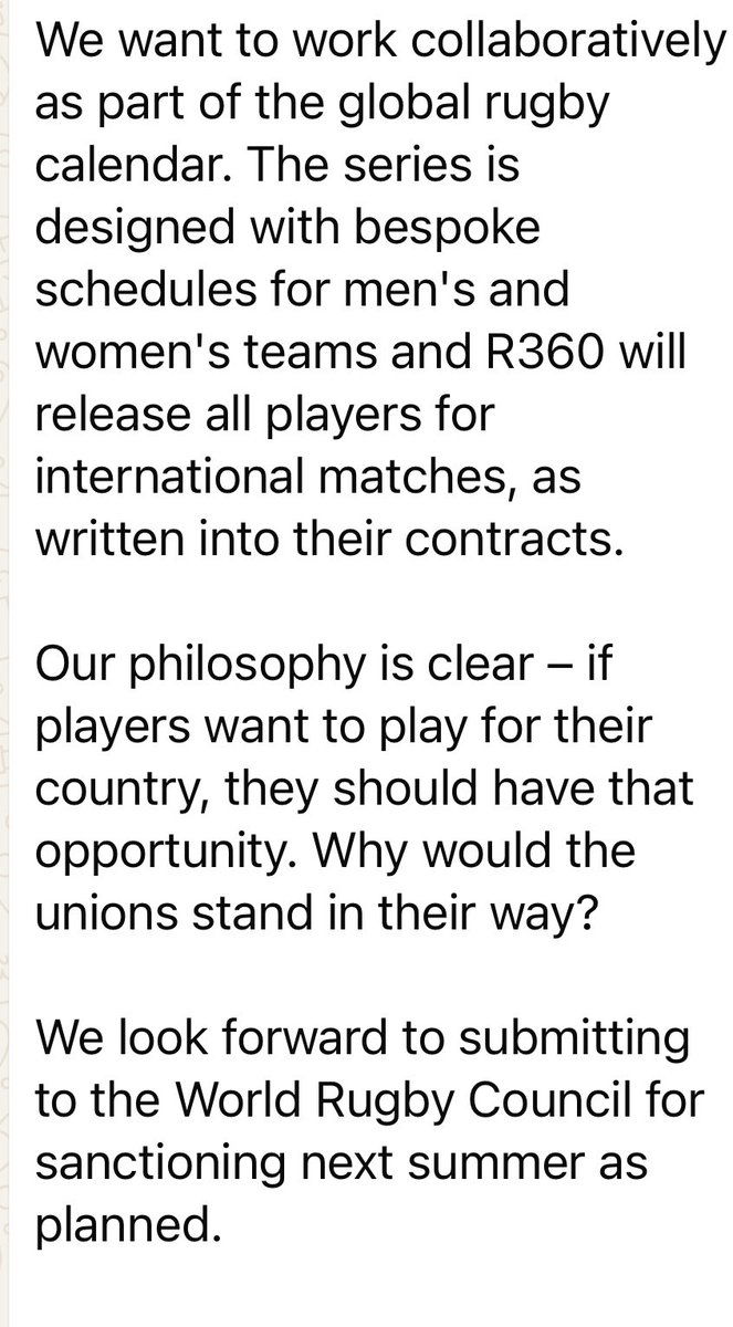 R360 response. “ We want to work collaboratively….”