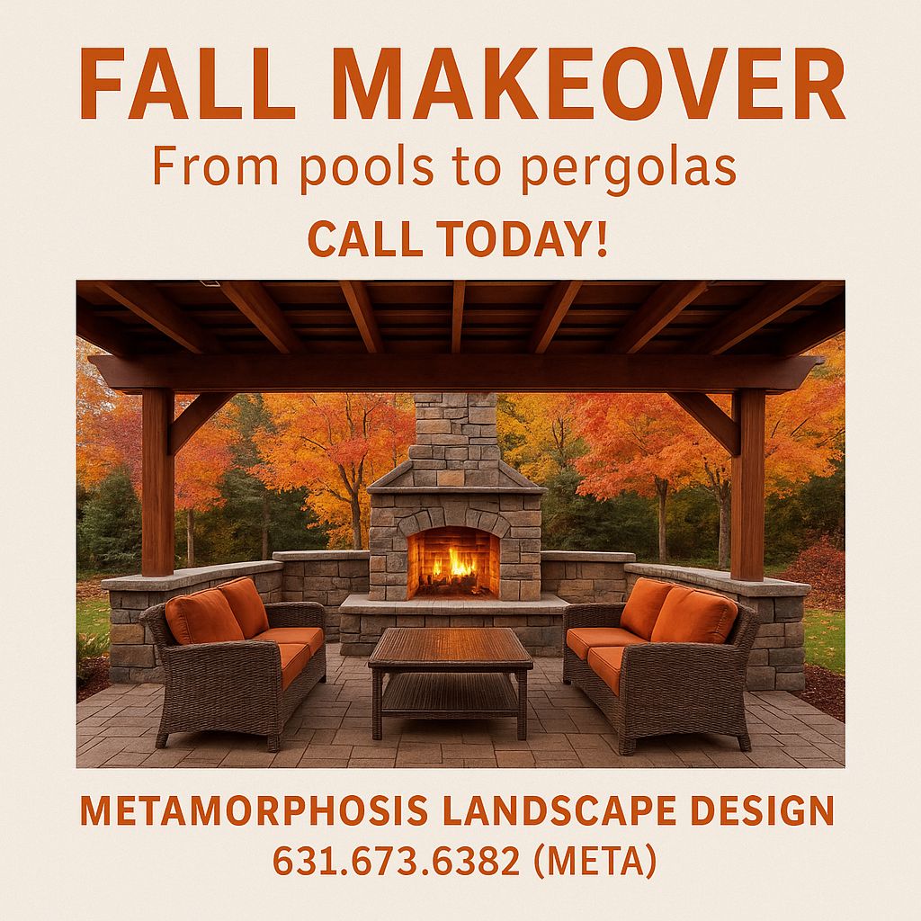 MetaLandscape's tweet image. Fall Makeover: From pools to pergolas, let&apos;s design your dream outdoor living spaces. 

Call Metamorphosis Landscape Design  631.673.6382 (META) to schedule your free consultation. 

#CustomLandscape #Pools #Pergolas #FirePits #OutdoorKitchens

metalandscapedesign.com