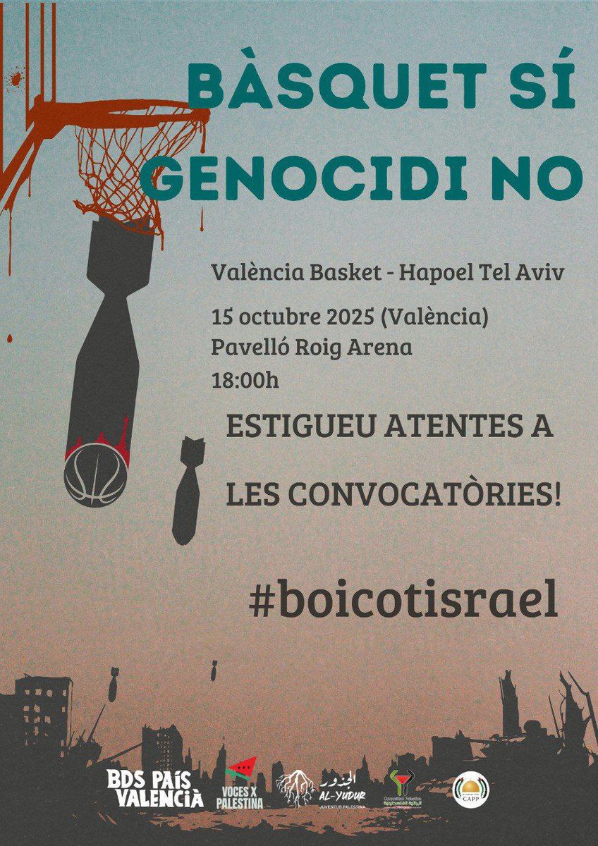 El president del Hapoel Tel Aviv, Ofer Yanai, diu que està orgullós del q fa l'exèrcit israelià a #Gaza. Es pretén netejar el genocidi amb l'esport, i si callem, en serem còmplices.
#boicotesportiu
#BoicotIsrael