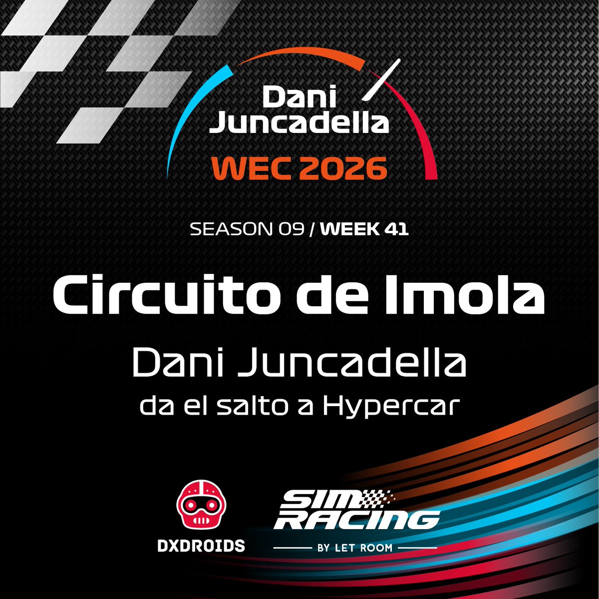 ¡En #LetRoomSimracing celebran el salto de <a href="/dani_juncadella/">Dani Juncadella</a> al WEC 2026 como piloto #Hypercar con los diferentes circuitos del campeonato! 🔥

Dani es pura inspiración para su comunidad de #simracers ⚡️
