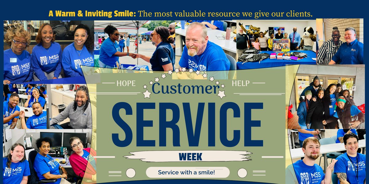 NashvilleMSS's tweet image. &quot;A warm &amp;amp; inviting smile: The most important resource we provide our clients.&quot; #NationalCustomerServiceWeek #HopeAndHelp