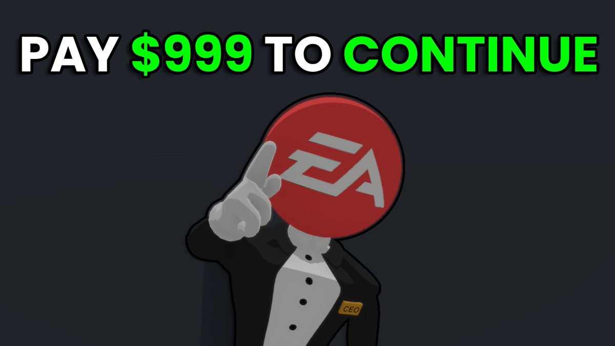 Literally why EA sold out for $55 BILLION!🤣
🔗 youtube.com/watch?v=9ZeVWo…

#EA #gaming  #gamedev