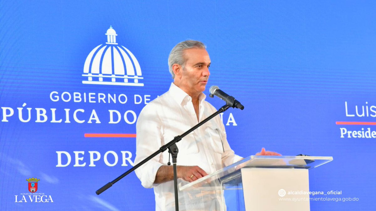 ¡Grandes noticias para La Vega!
El presidente Luis Abinader y el ministro Kelvin Cruz anunciaron importantes obras deportivas y la construcción de la presa de Guaigüí. 

Con el liderazgo de nuestra alcaldesa Amparo Custodio, seguimos impulsando el desarrollo y el orgullo vegano.