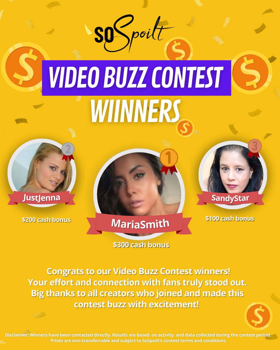 Big Congrats to our Video Buzz Contest Winners! 🏆

Your effort, consistency, and connection with fans made the contest truly buzz! 💫

👏 Huge thanks to all creators who joined, replied to fan videos, and made September unforgettable.

 Stay tuned for more exciting contests
