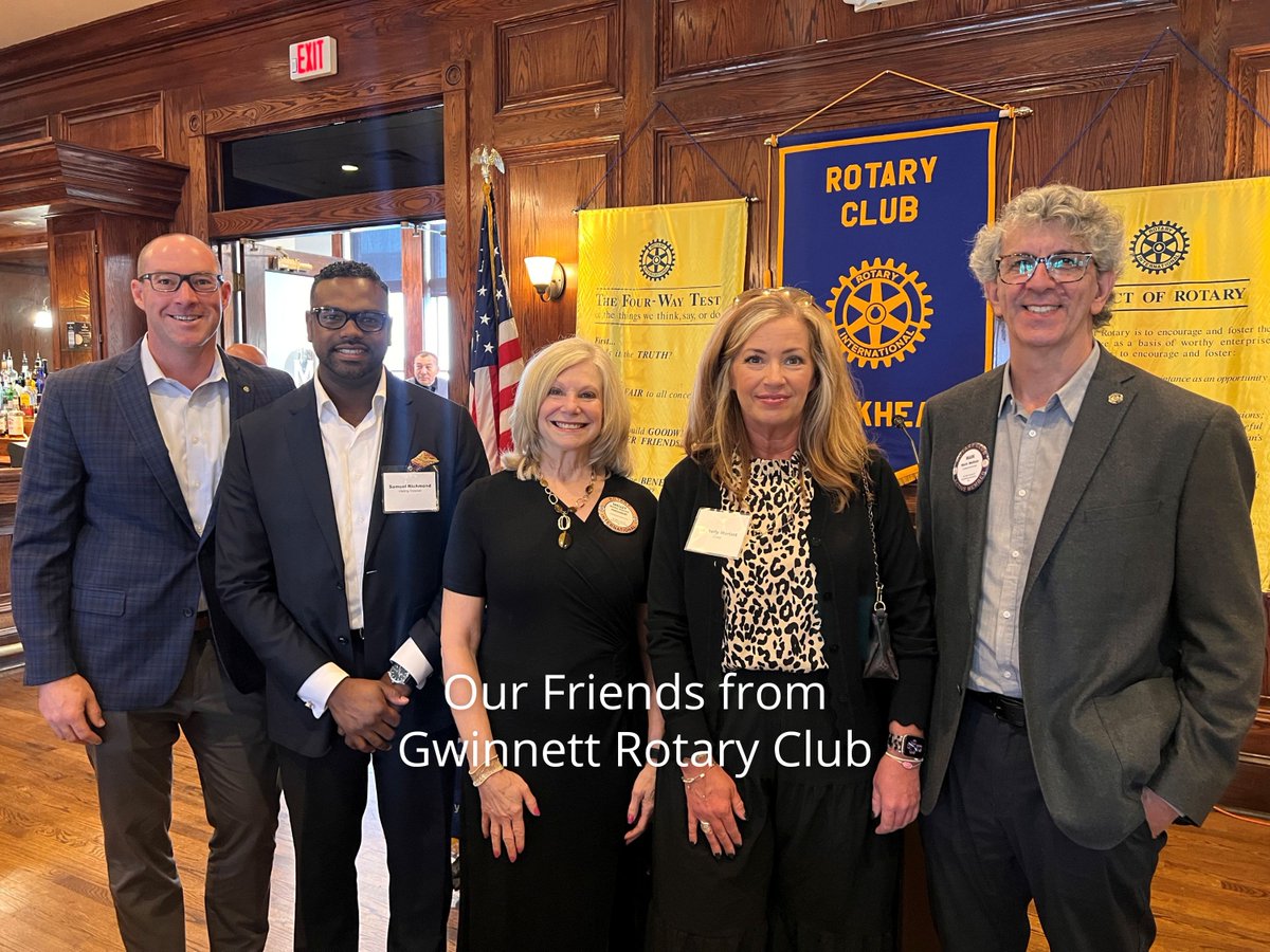 Last week, we welcomed our newest Buckhead Rotarian, Madison Puhy 🎉 We’re thrilled to have you in the club and can’t wait to serve alongside you.

We also loved hosting friends from the #GwinnettRotary. Thanks for visiting and sharing the Rotary spirit with us 🙏