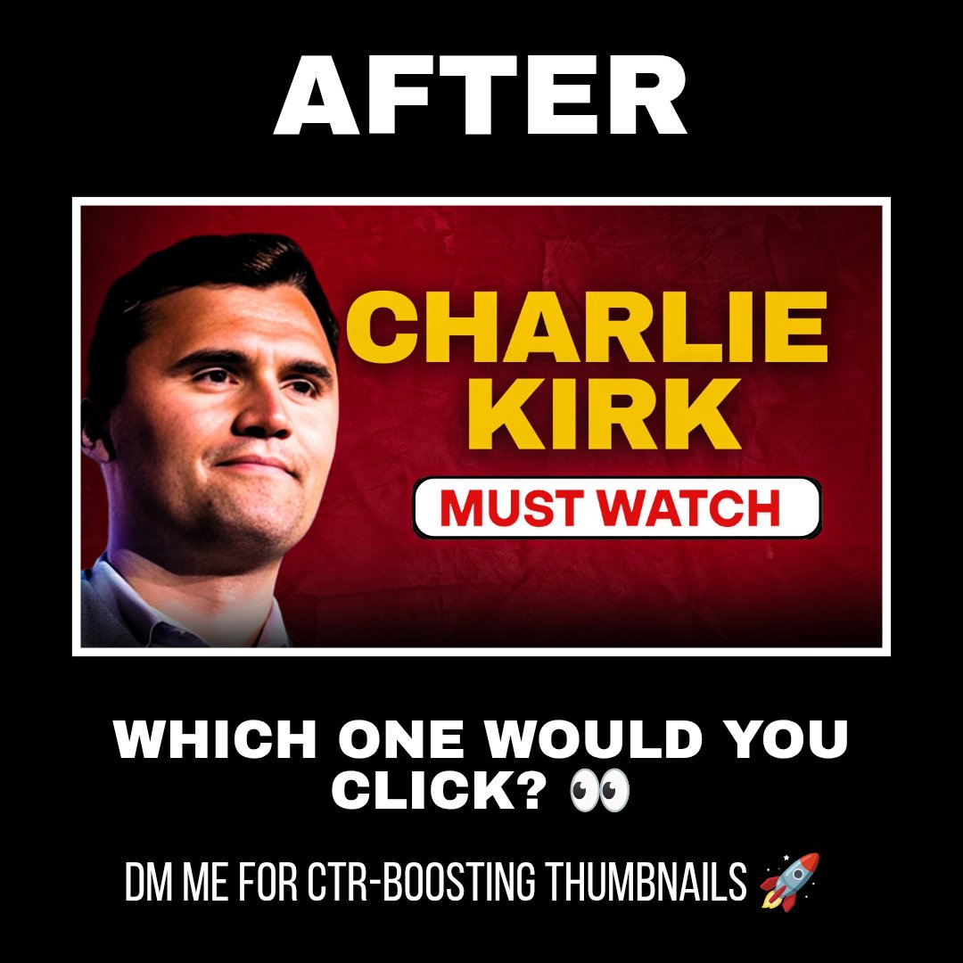 ClickBoostWorks's tweet image. Before vs After Thumbnail 🔥
First impressions matter.
Which one grabs your attention more? 👀
👉 DM me for clickable thumbnails that boost CTR 🚀

#youtubethumbnails #ctrboost #graphicdesigner #youtubegrowth #contentcreators #youtubedesign