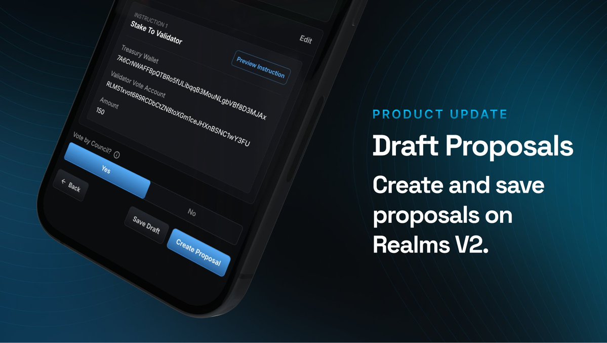 Realms V2 のドラフト提案インターフェース（モバイル）のスクリーンショット