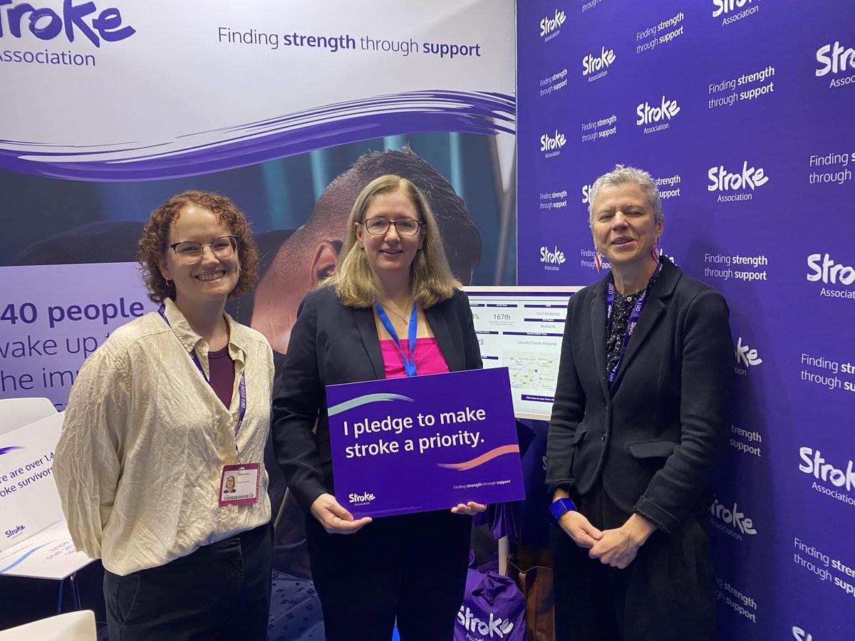 Brilliant to meet with Shadow Health Minister <a href="/drcarolinej/">Dr Caroline Johnson MP</a> and discuss making  stroke a priority in parliament. Thanks for visiting our <a href="/TheStrokeAssoc/">Stroke Association</a> #CPC25 stand. We look forward to working with you