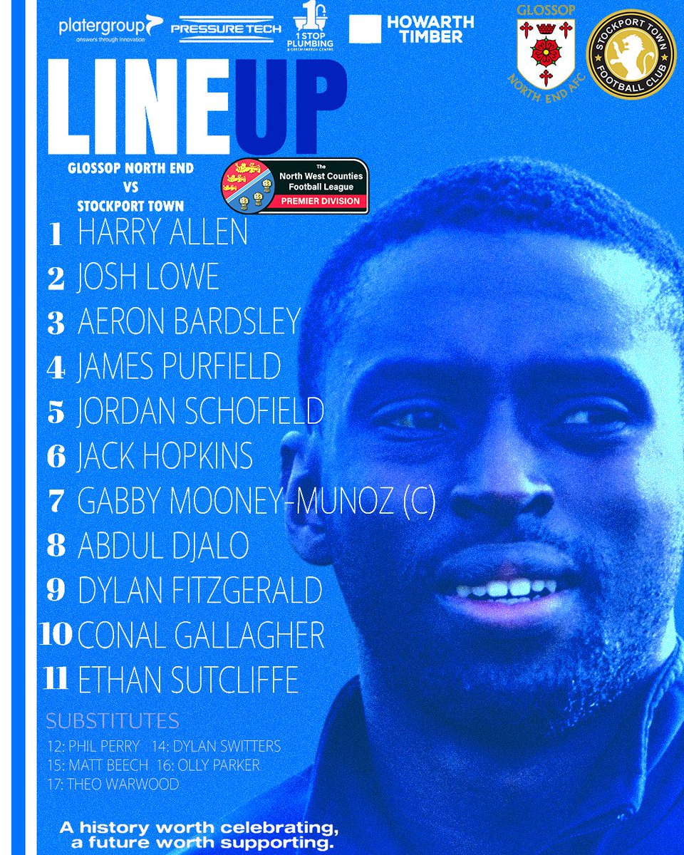 GlossopNorthEnd's tweet photo. 📋 LINE-UP | 🆚 Stockport Town

CHANGES APLENTY for the Hillmen tonight as GNE look to make their mark under the lights 🌙⚽️

Kick-off: 7:45pm
Come on you Hillmen! 💙🤍

#GNE #Hillmen #UpTheHillmen #NonLeague https://t.co/Eg2kCd8BwF