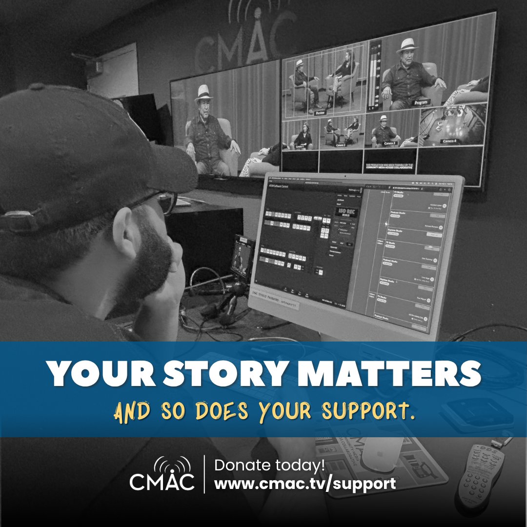 CMACTV's tweet image. Your story matters and so does your support. 💛

By supporting community media, you help make it possible for local voices to be heard.

Donate today: cmac.tv/support

#SupportCommunityMedia #ShareYourStories #CommunityMedia