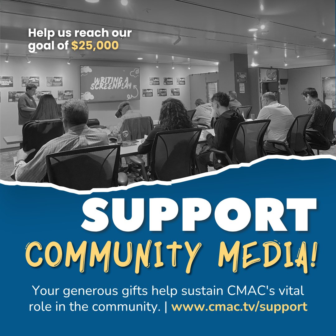 CMACTV's tweet image. Your story matters and so does your support. 💛

By supporting community media, you help make it possible for local voices to be heard.

Donate today: cmac.tv/support

#SupportCommunityMedia #ShareYourStories #CommunityMedia