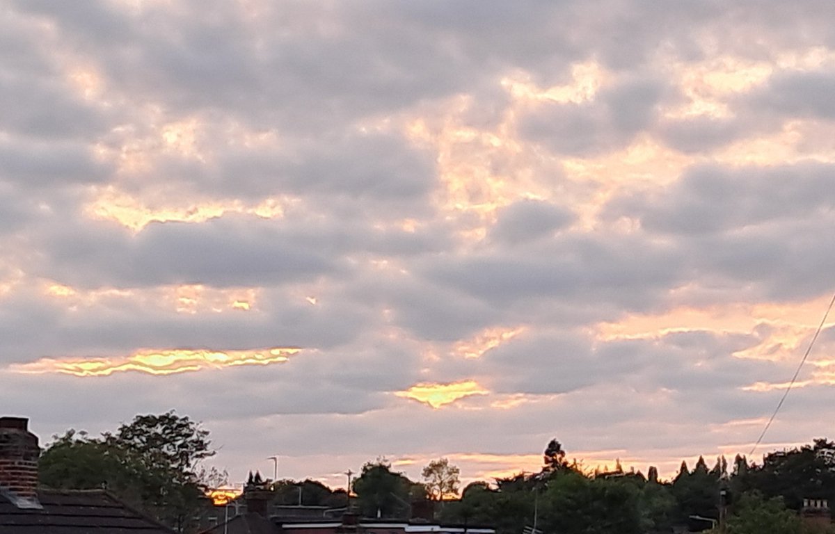 I think that this is the most I'll see of this evening's sunset. It's very cloudy and there hasn't been much sunshine today, just a bit early on. 
😊
7th October 25