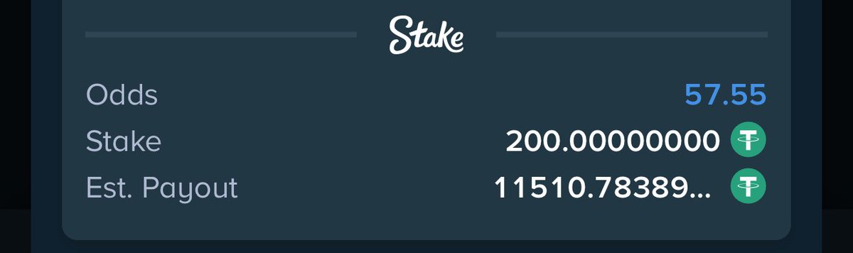 Mrbankstips's tweet image. Stake tips today 

53 odds stake.com/sports/home?be…

67 odds stake.com/sports/home?be…

58 odds stake.com/sports/home?be…

208 odds stake.com/sports/home?be…

REGISTER A STAKE ACCOUNT VIA LINK stake.com/?c=f213c5ba25&amp;amp;…

Use Promo code banks for weekly airdrops and bonuses 

Dm…