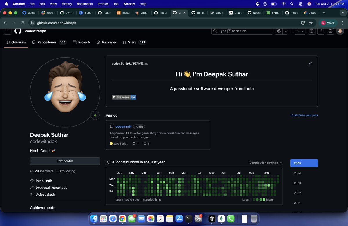 Post your github profile and I will follow.

github.com/codewithdpk