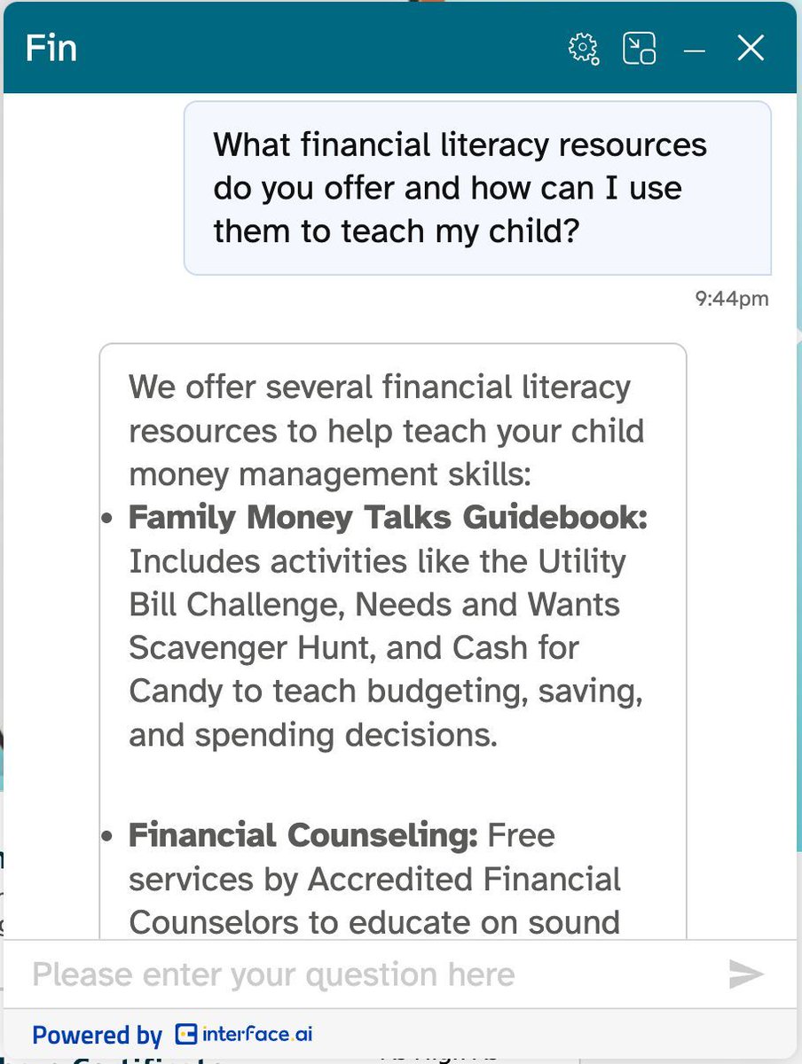 interfaceAI's tweet image. Alongside Voice AI, Tidemark FCU has now gone live with Chat AI on their site!
With Voice + Chat AI, @TidemarkFCU is reaping the benefits of interface.ai’s 'One AI Brain'.
👉 Try it out: tidemarkfcu.org
#ChatAI #VoiceAI #MemberExperience #CreditUnions