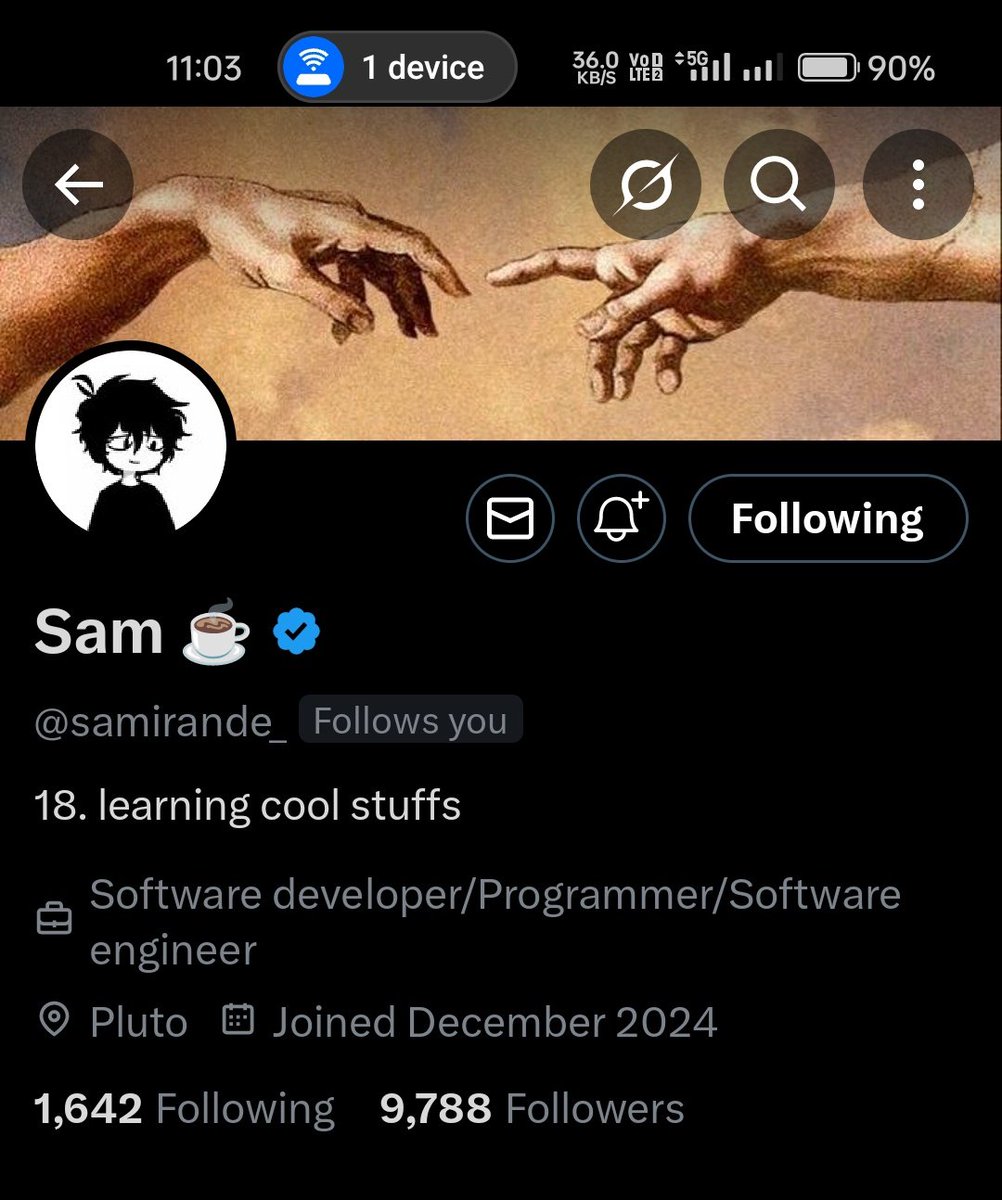 amitkushh's tweet image. Going with trends w @samirande_ followed me 🥰😍