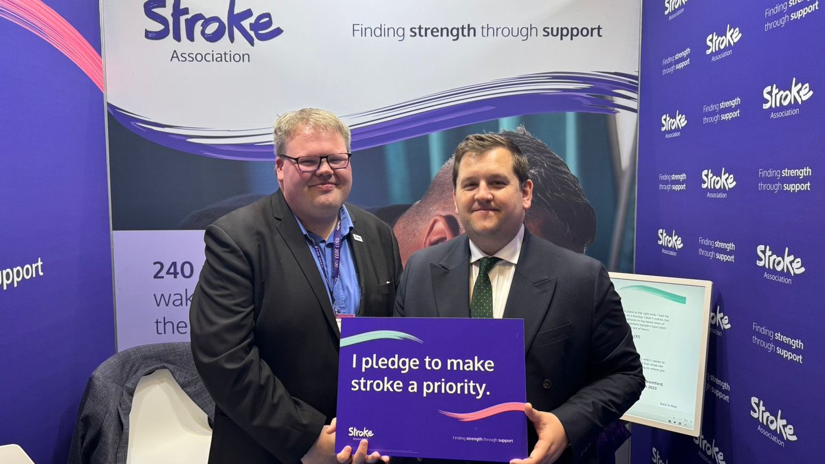 Thanks for stopping by our <a href="/TheStrokeAssoc/">Stroke Association</a> #CPC25 stand <a href="/louie_french/">Louie French MP</a> and for making stroke a priority in parliament