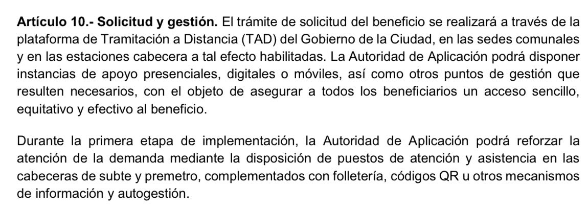 MaguiTiesso's tweet image. Che @jorgemacri , hace dos semanas reglamentaste la ley que establece la gratuidad del subte para jubilados y pensionados que cobren hasta 2 haberes y medio. El artículo 10 es clarísimo sobre cómo debe gestionarse el beneficio.

Sin embargo, son innumerables los casos de