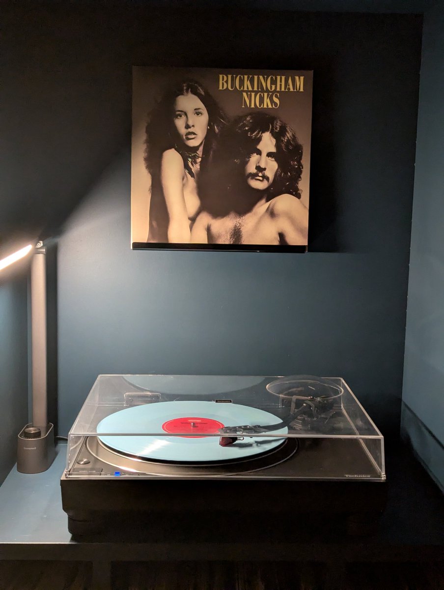 PaulTurner365's tweet image. #NowPlaying Buckingham Nicks on baby blue #vinyl