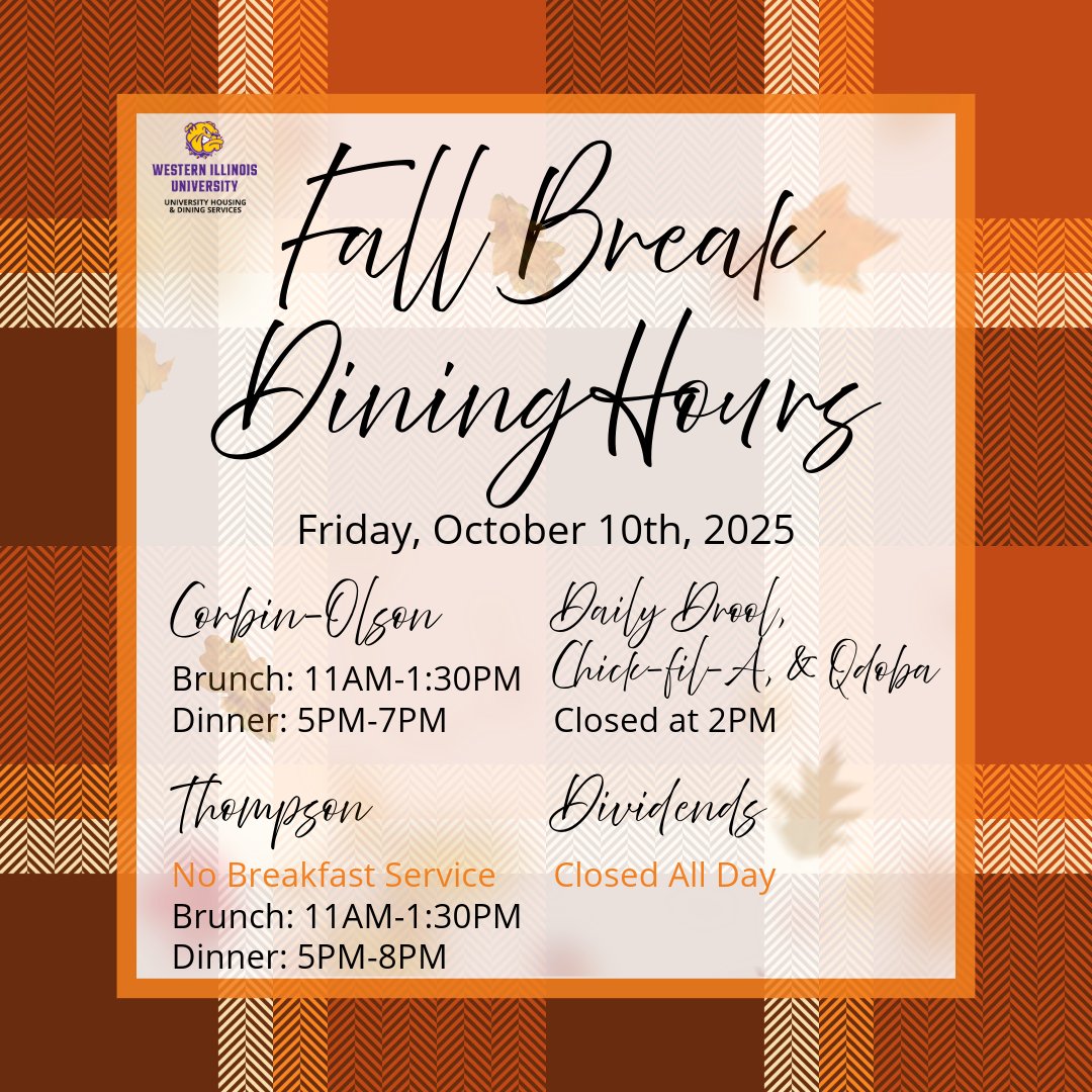 Be in the know of when you can dine with us this upcoming Friday! #wiudining