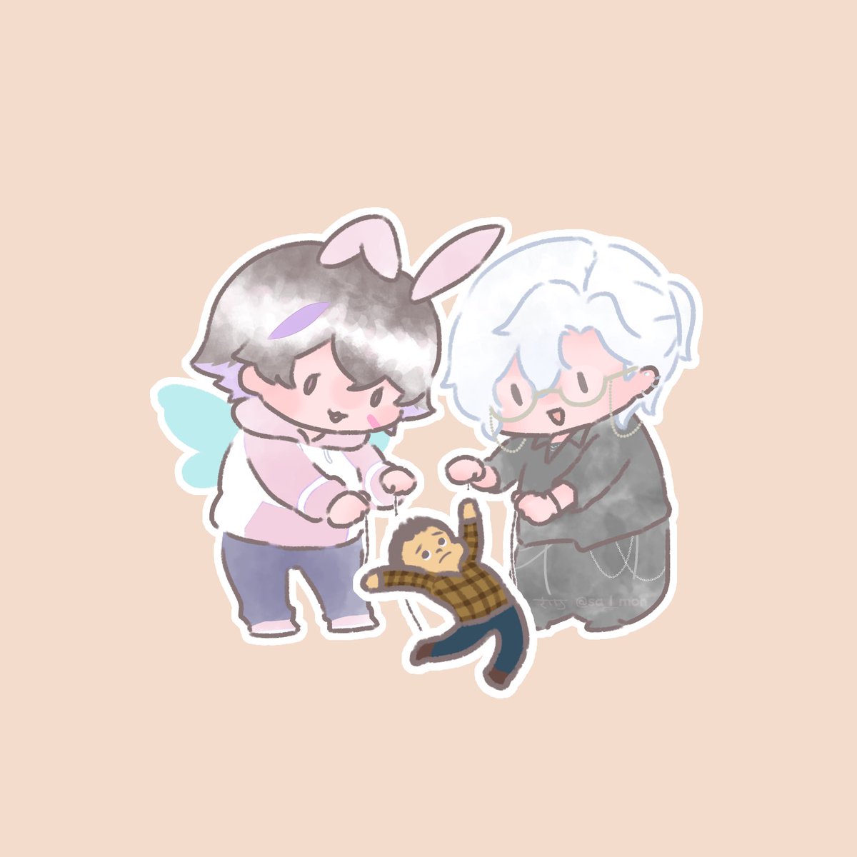 #きるま絵 #絵っぴー
左半身右半身おもろかった👐