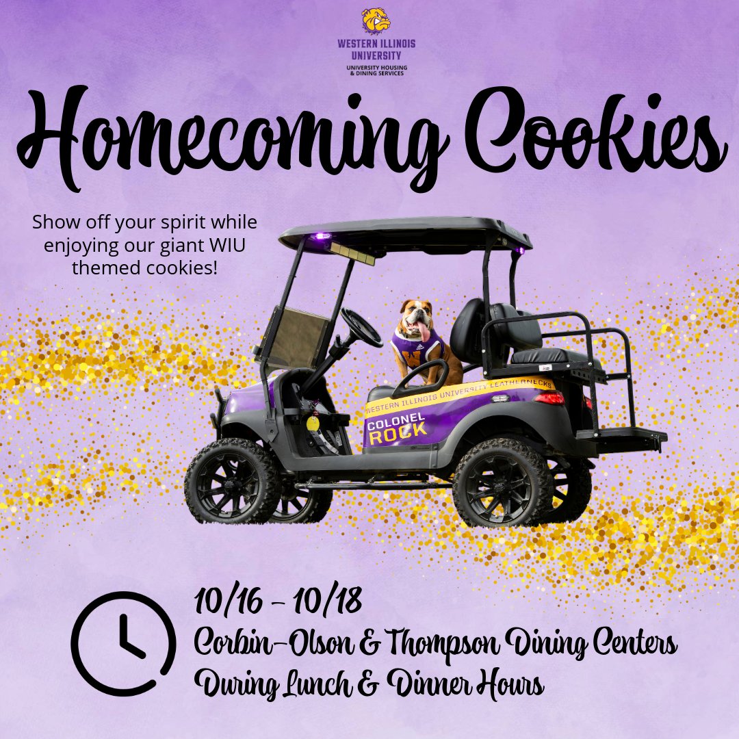 Celebrate Homecoming with Dining from October 16th - October 18th during both Lunch and Dinner Hours at Corbin-Olson and Thompson! #wiudining #goleathernecks