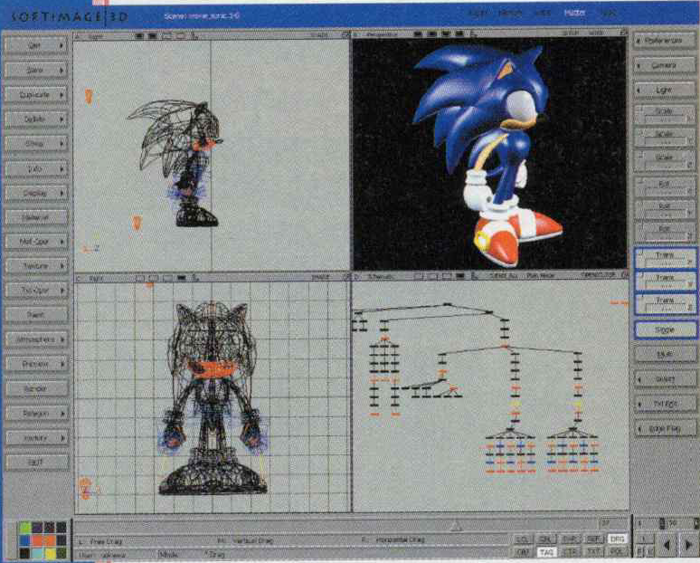 KakarottaLeah's tweet image. fun fact, those old sonic adventure renders were created using softimage (look at the top left)