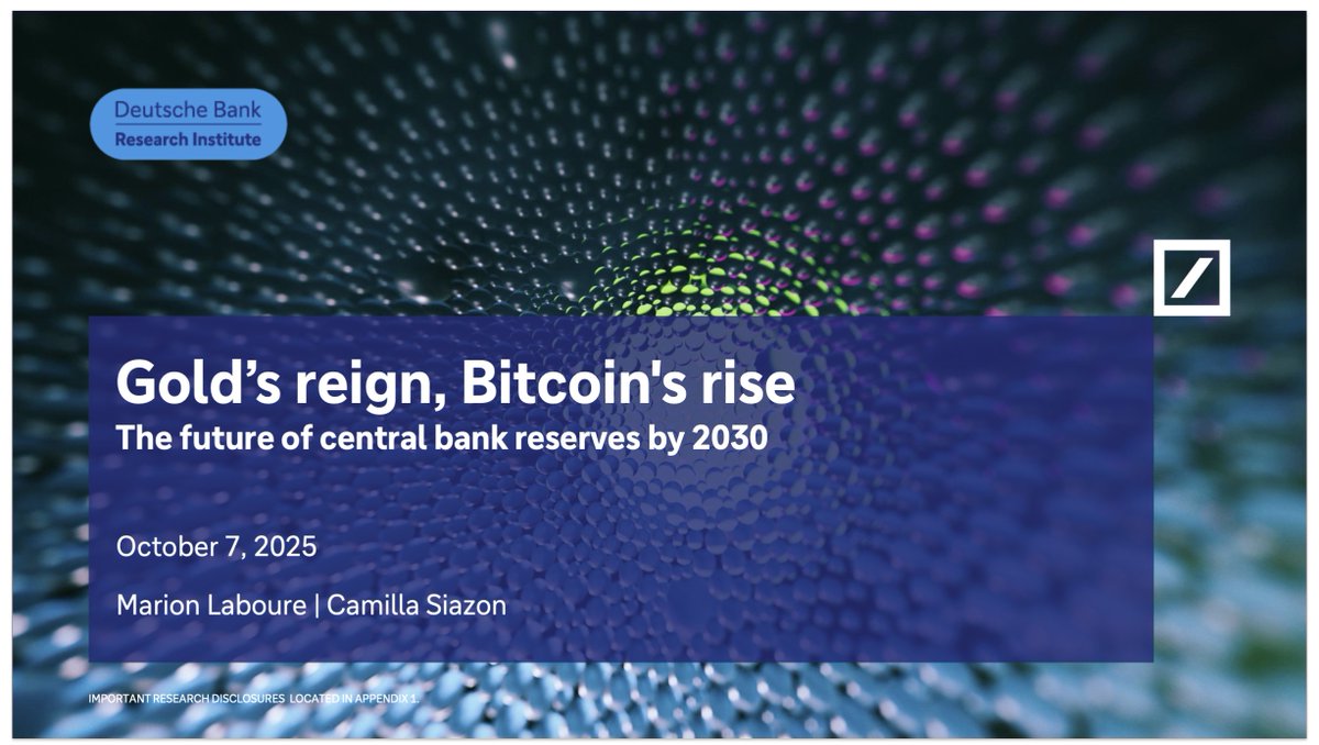 European Central Bank President Christine Lagarde: "Bitcoin has no intrinsic value."

Deutsche Bank (Germany's largest bank): "We beg to differ."