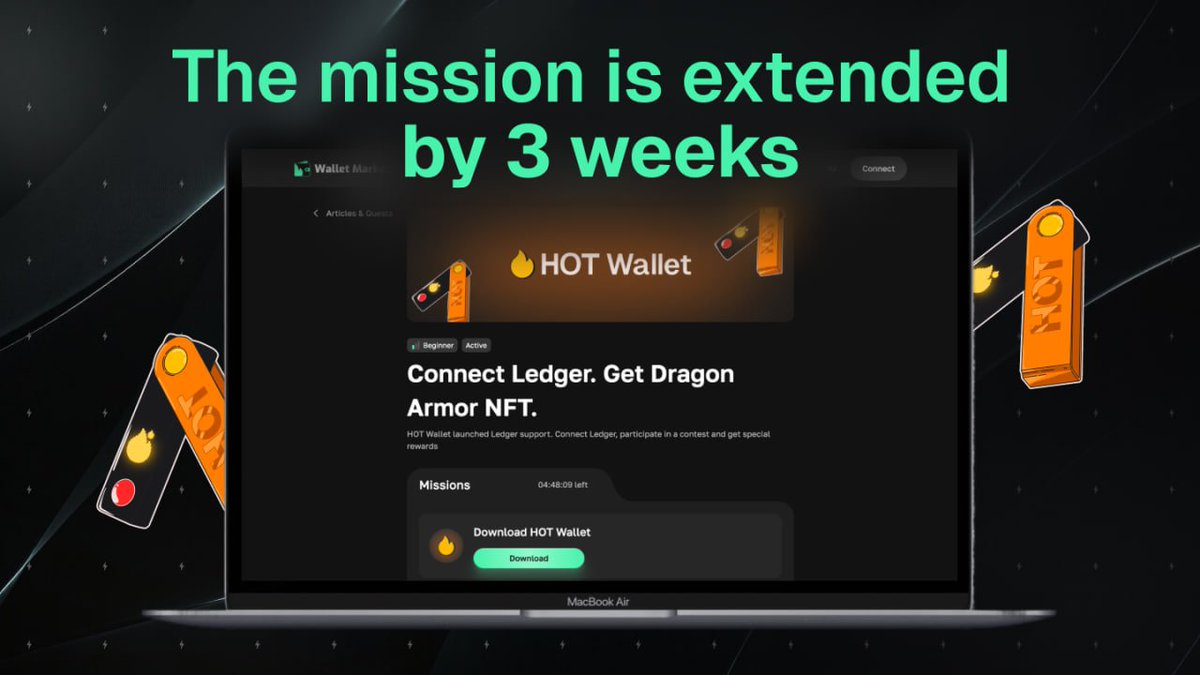 We're extending the Ledger mission for 3 more weeks 👀

Here's why:
🔥 Our next release will include several updates to the Ledger connection that will significantly improve the user experience, especially for newcomers.
🔥 Some users are still waiting for their Ledger devices to