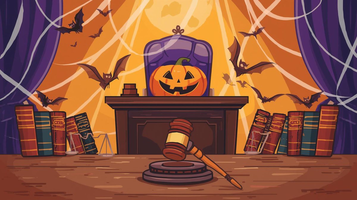 civicvalues's tweet photo. 🎃👻 October is here and so is Mock Trial season! 
Our students aren’t just putting on costumes this month—they’re stepping into the roles of attorneys, witnesses, and jurors. Every case is a little mysterious, every trial has a touch of drama, and the verdict? Always a treat! https://t.co/aBRmMTmmq9
