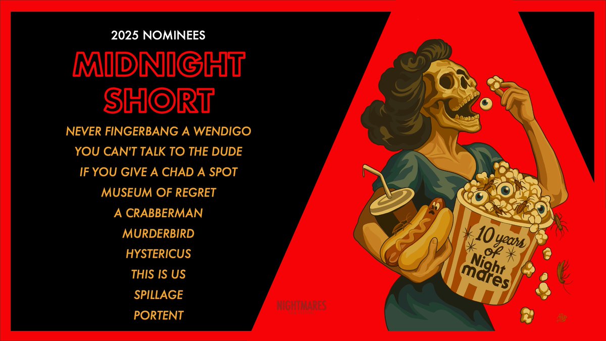 "Never Fingerbang a Wendigo" nominated for Best Midnight Short! Screens 10/16 at the Gateway Film Center! <a href="/NightmaresFest/">Nightmares Film Festival</a> 

nightmaresfest.com
youtu.be/SL8XHtoulno?si…