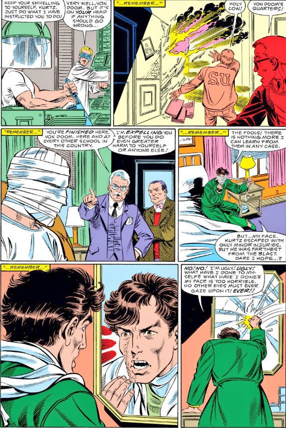 Harsh_Introvert's tweet image. MCU better not change this.🔥
Dr. Doom had ONE tiny scar… so he grabbed a freshly forged, red-hot metal mask and slapped it on his face — burning himself even worse.
It’s insane, tragic, and 100% Doom.
Don’t fix it. Embrace the madness.
#AvengersDoomsday #MCU #Marvel