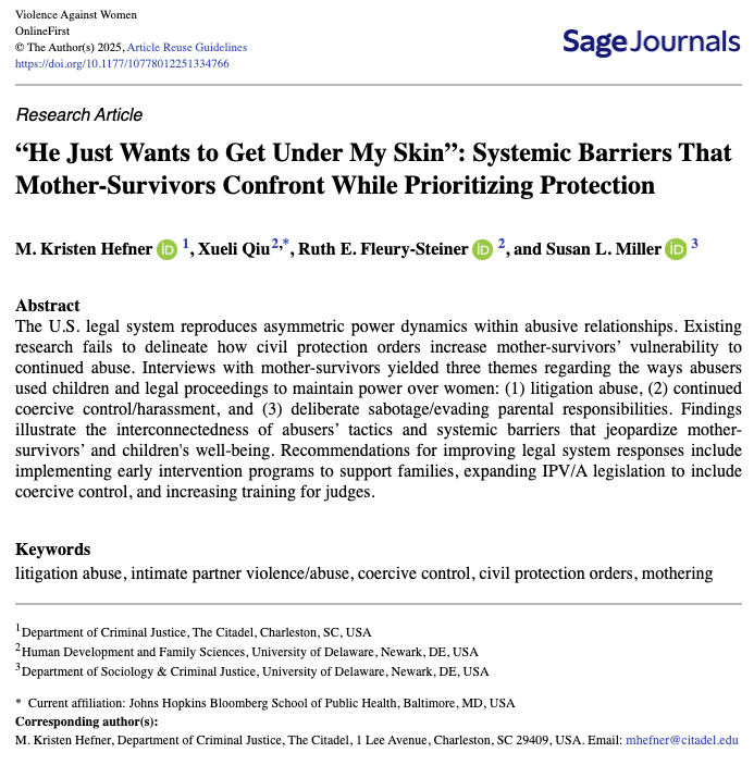 Violence Against Women Journal tweet media