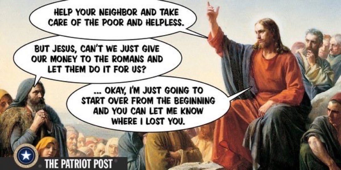 J Akers (@jaengprof) on Twitter photo <a href="/GavinNewsom/">Gavin Newsom</a> Christian charity s an individual, personal act. Confiscation of wealth by Government force and redistribution is not Christian. <a href="/GavinNewsom/">Gavin Newsom</a> Christian charity s an individual, personal act. Confiscation of wealth by Government force and redistribution is not Christian.
