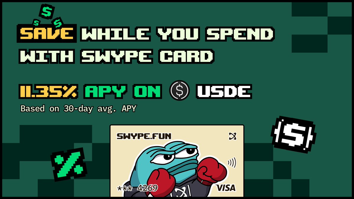 Your Stables Keeps Stacking, Even While You Swype!

Most cards stop working the moment you pay.
Swype Cards don't.

With Swype, powered by Brahma's infra, your stables keep compounding until the exact second you use it.

That means your balance isn’t just sitting there, it’s