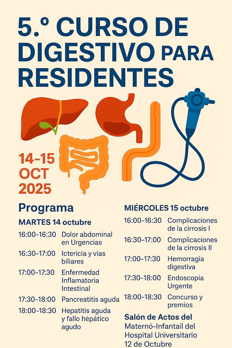 Aparato Digestivo H.U. "12 de Octubre" tweet media